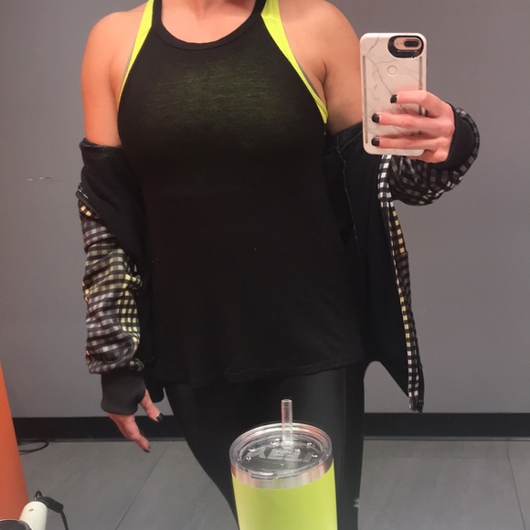 Zella | Muscle Halter Workout Tank With Side Cut Outs in Black Size XS - Picture 3 of 11